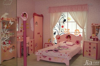 混搭风格二居室富裕型90平米儿童房儿童床效果图