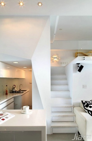 简约风格一居室富裕型90平米楼梯设计