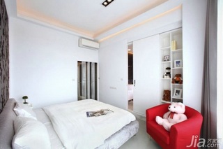 简约风格一居室富裕型90平米卧室吊顶床效果图