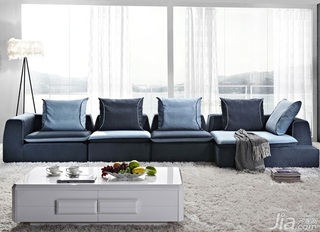 混搭风格富裕型130平米客厅沙发效果图