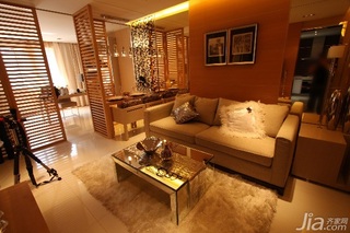 混搭风格一居室富裕型90平米客厅沙发图片