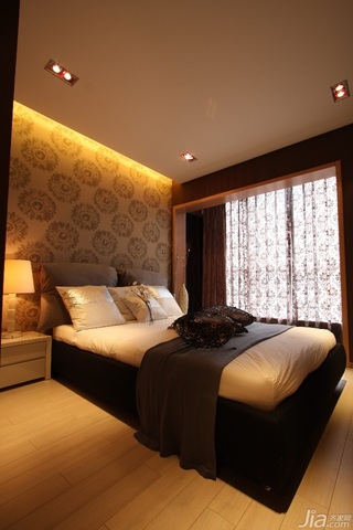 混搭风格一居室富裕型90平米卧室卧室背景墙床效果图
