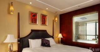 简约风格一居室富裕型110平米卧室床图片