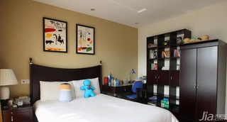 简约风格一居室富裕型110平米卧室床图片