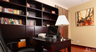 简约风格一居室富裕型110平米书房书桌效果图