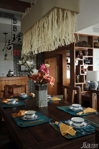 非空美式乡村风格三居室经济型100平米餐厅餐桌效果图