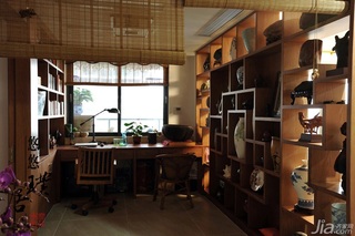 非空美式乡村风格三居室经济型100平米书房书桌效果图