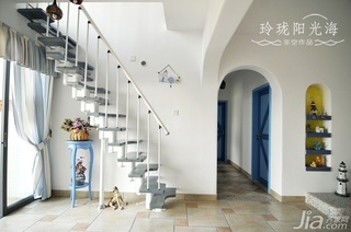 非空地中海风格复式10-15万110平米楼梯装修图片