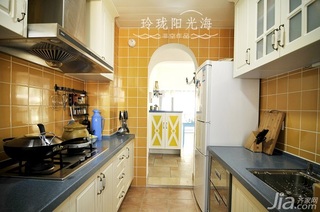 非空地中海风格复式黄色10-15万110平米厨房橱柜定做