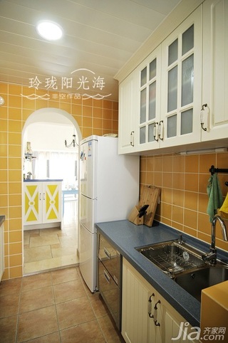 非空地中海风格复式10-15万110平米厨房橱柜定制
