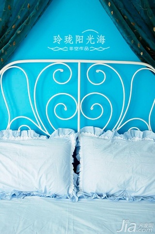 非空地中海风格复式10-15万110平米卧室床图片