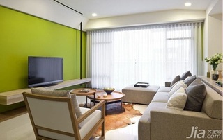 简约风格二居室富裕型130平米客厅吊顶沙发效果图