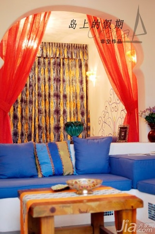 非空东南亚风格公寓富裕型120平米客厅沙发图片