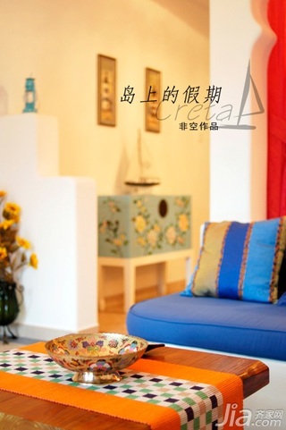 非空东南亚风格公寓富裕型120平米客厅沙发效果图