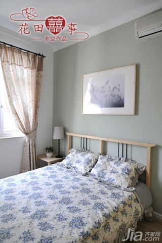 非空田园风格公寓经济型80平米卧室床婚房家装图片