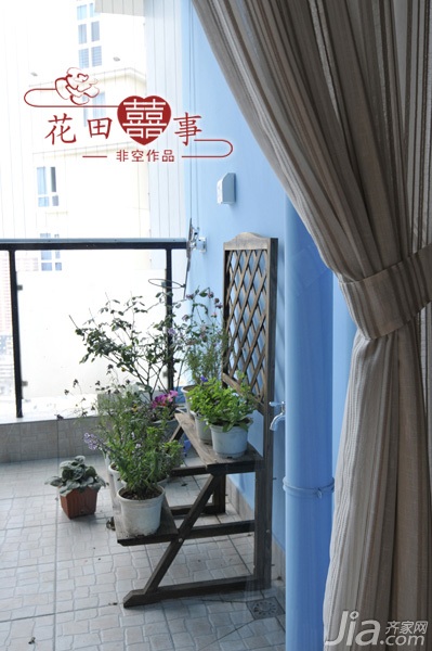 婚房装修,非空,公寓装修,80平米装修,经济型装修,田园风格,阳台