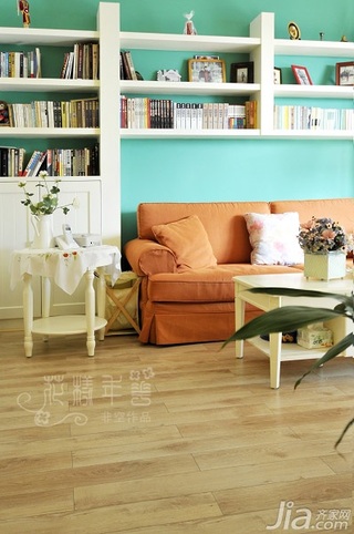 非空田园风格二居室经济型90平米客厅沙发效果图