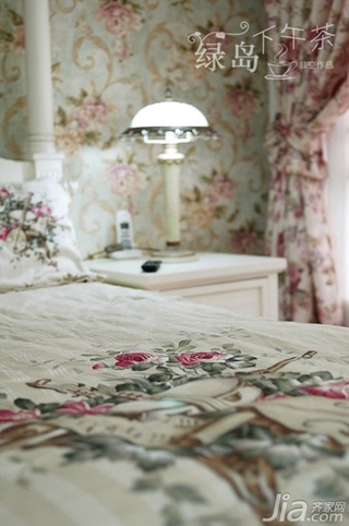 非空田园风格公寓经济型80平米卧室床图片