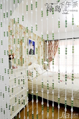 非空田园风格公寓经济型80平米卧室床图片
