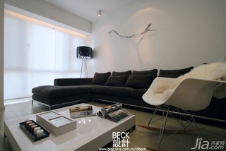 简约风格一居室富裕型90平米客厅沙发图片