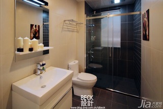 简约风格一居室富裕型90平米卫生间洗手台效果图