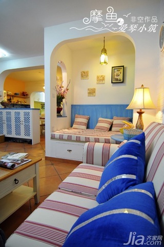 非空地中海风格三居室富裕型120平米客厅沙发效果图