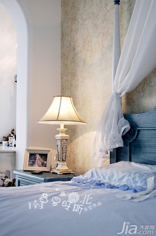 非空地中海风格复式20万以上120平米卧室床效果图