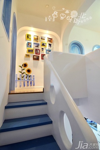 非空地中海风格复式20万以上120平米楼梯装修效果图