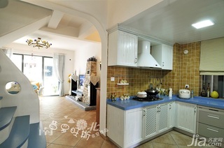 非空地中海风格复式20万以上120平米厨房橱柜定制