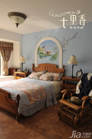非空新古典风格复式20万以上140平米以上卧室床效果图