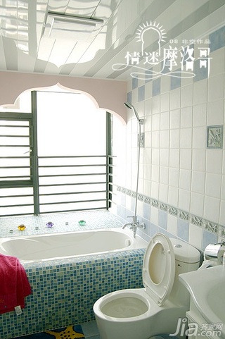 非空田园风格四房20万以上140平米以上卫生间浴室柜图片