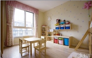 混搭风格二居室富裕型120平米儿童房设计图纸