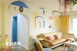非空混搭风格公寓富裕型130平米客厅沙发图片