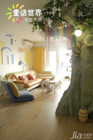非空混搭风格公寓富裕型130平米客厅沙发图片