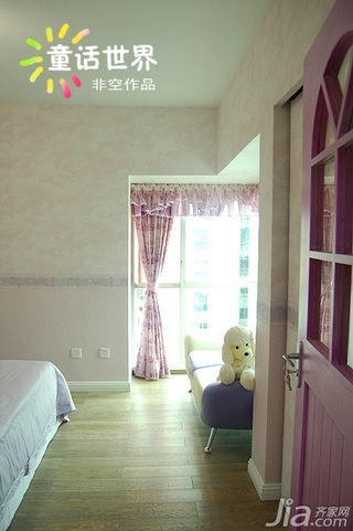 非空混搭风格公寓富裕型130平米卧室床图片