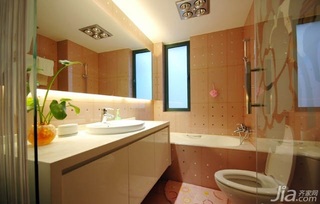 混搭风格一居室富裕型100平米卫生间洗手台图片