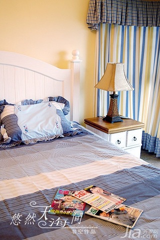非空地中海风格四房20万以上120平米卧室床效果图