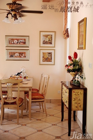 非空美式乡村风格别墅20万以上140平米以上餐厅餐桌图片