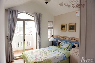 非空美式乡村风格别墅20万以上140平米以上卧室床图片