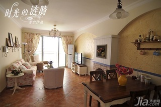 非空田园风格公寓经济型120平米客厅沙发图片