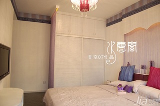 非空地中海风格三居室富裕型130平米卧室床图片