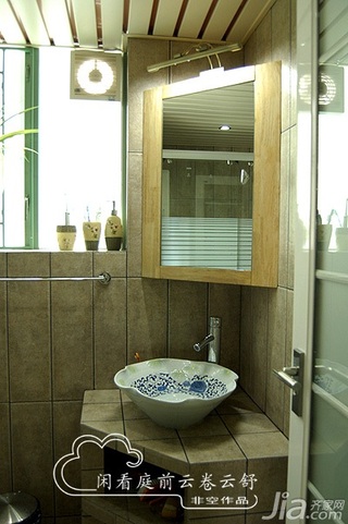 非空混搭风格公寓经济型80平米卫生间洗手台效果图