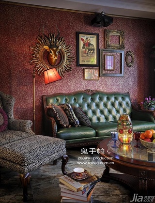 鬼手帕新古典风格小户型豪华型90平米客厅沙发图片