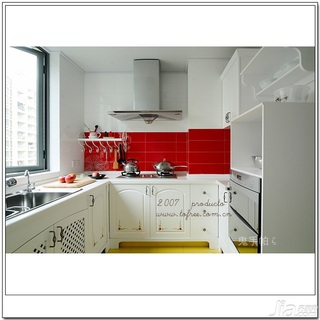 鬼手帕田园风格公寓经济型120平米厨房橱柜效果图