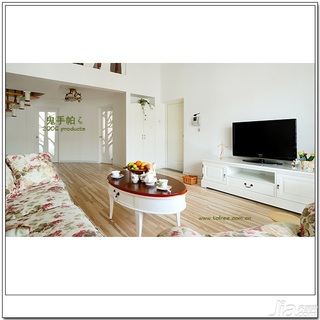 鬼手帕田园风格复式经济型130平米客厅沙发图片