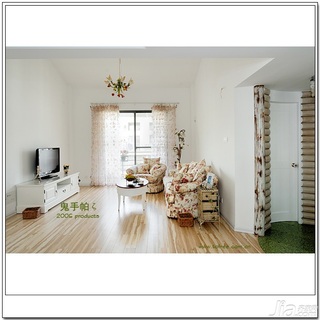 鬼手帕田园风格复式经济型130平米客厅沙发图片