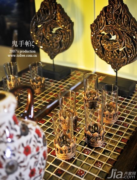 鬼手帕,公寓装修,120平米装修,经济型装修,东南亚风格,餐厅