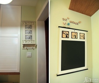 日式风格二居室10-15万90平米玄关婚房家装图片