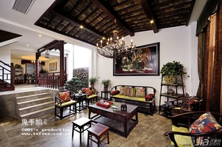 鬼手帕新古典风格别墅豪华型140平米以上客厅沙发效果图