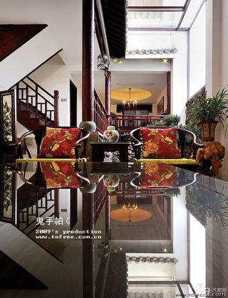 鬼手帕新古典风格别墅豪华型140平米以上客厅沙发效果图